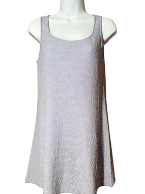 Eileen Fisher 100% Italian Wool Light Lavender Tank Dress / Long Tunic – Size XS